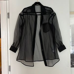 Choosy, organza oversized shirt
